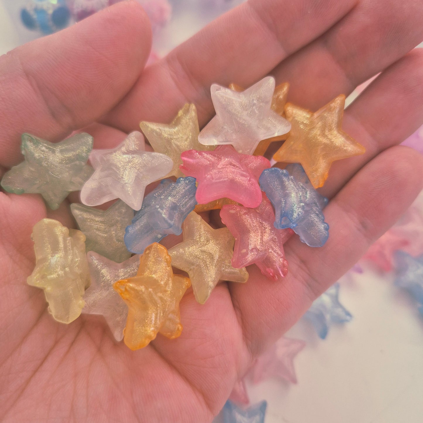 Star Beads Glow in the dark - 15 pack