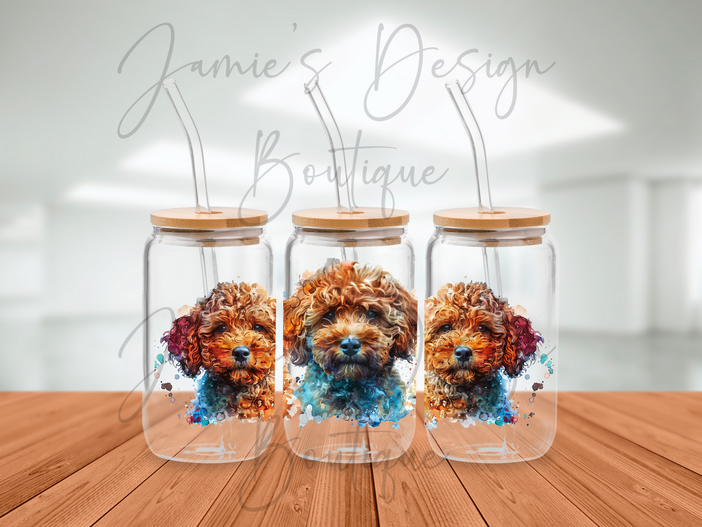 16oz Libby Wrap Cavoodle Dog Exclusive