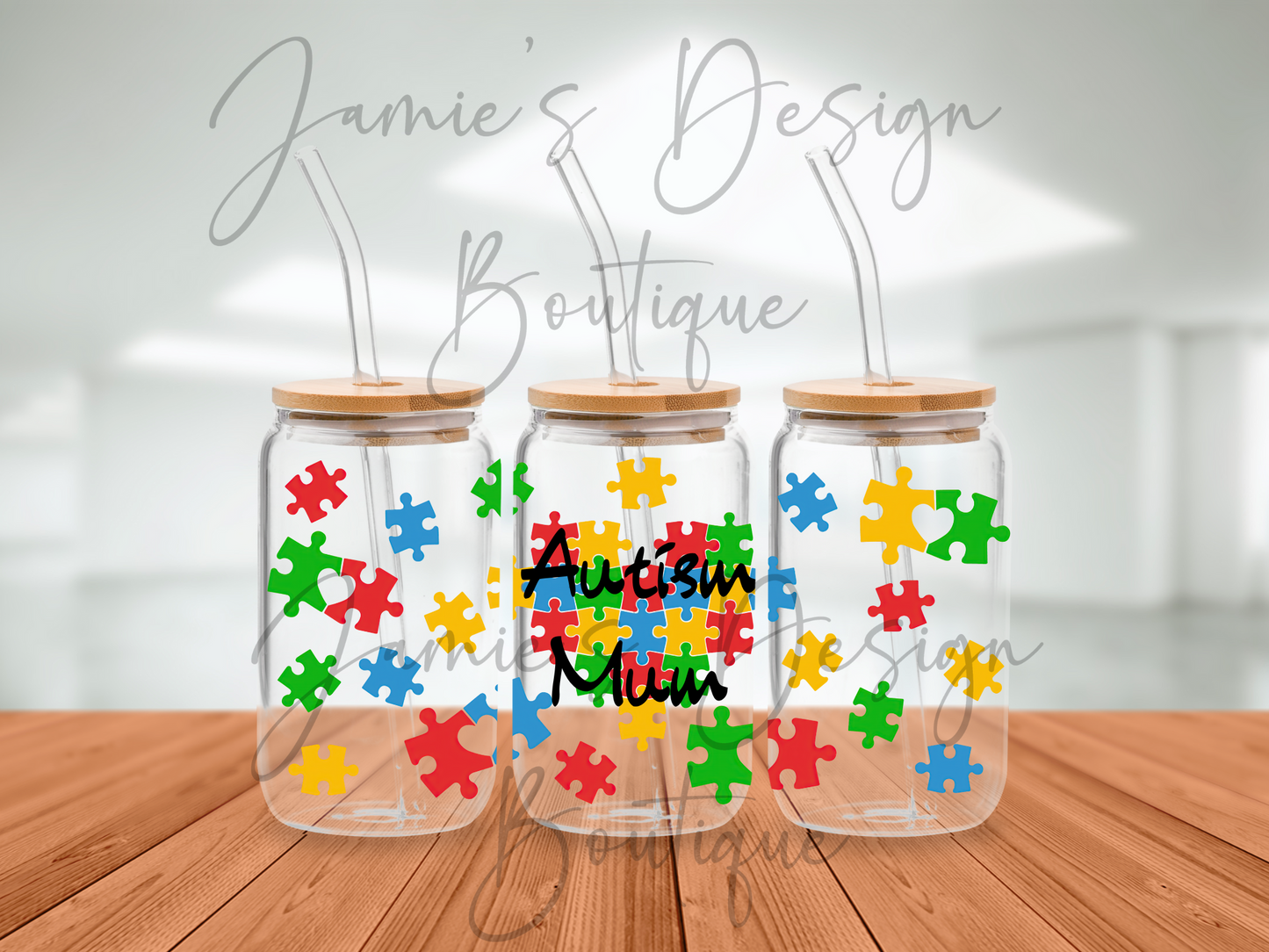 16oz Libby Wrap Autism Mum Exclusive