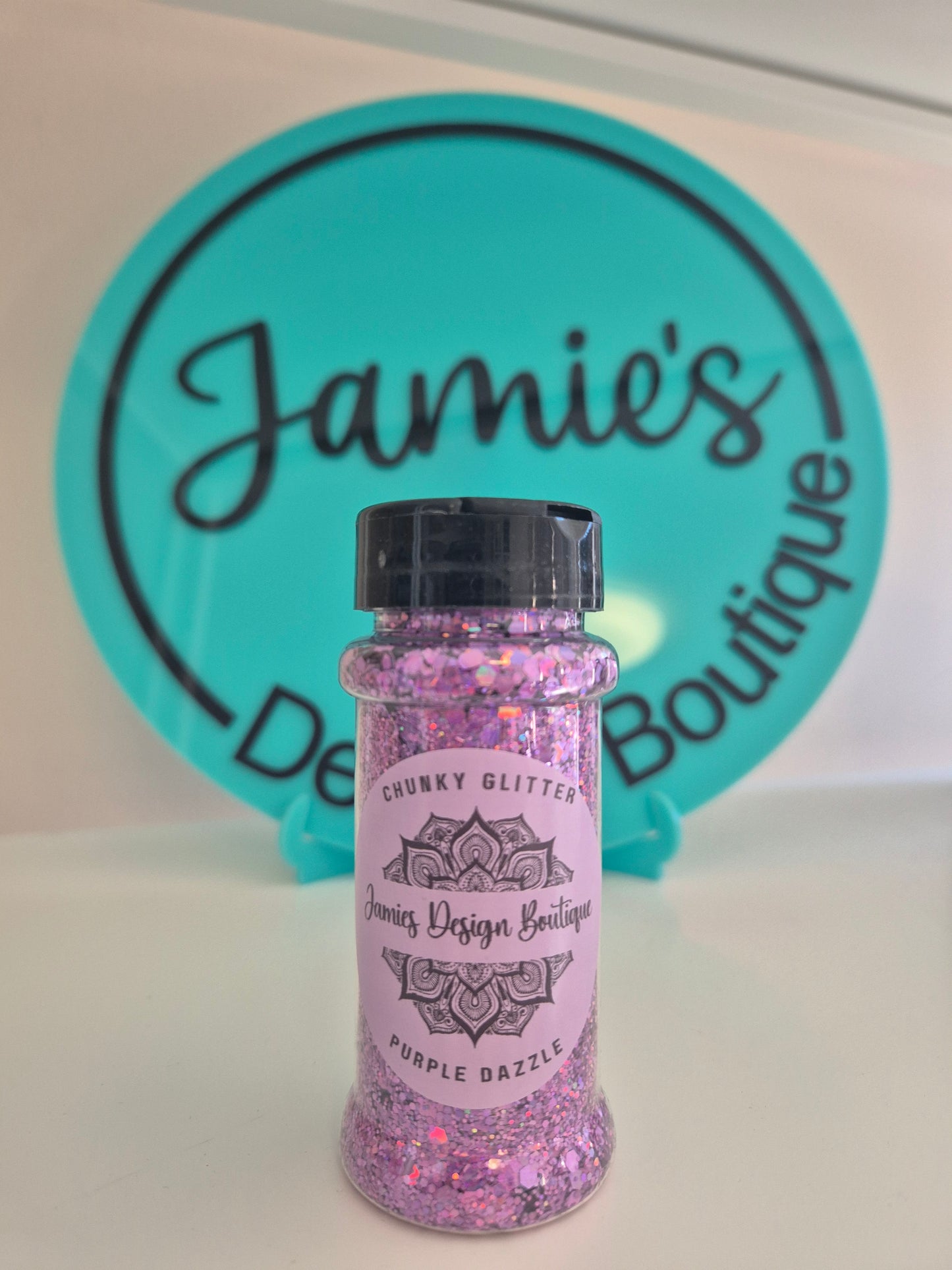 Chunky Glitter - Purple Dazzle - 56gram jar