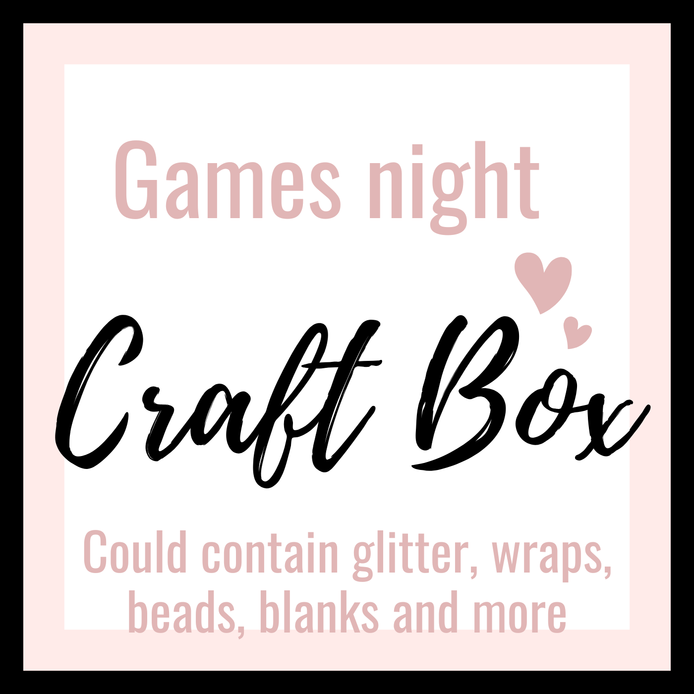 Crafters BOX Games Night - Tiktok