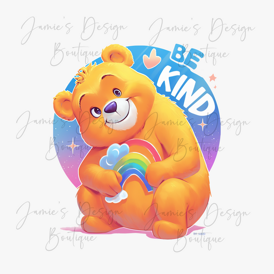Single Decal UV DTF Care Bear Exclusive (3 sizes)