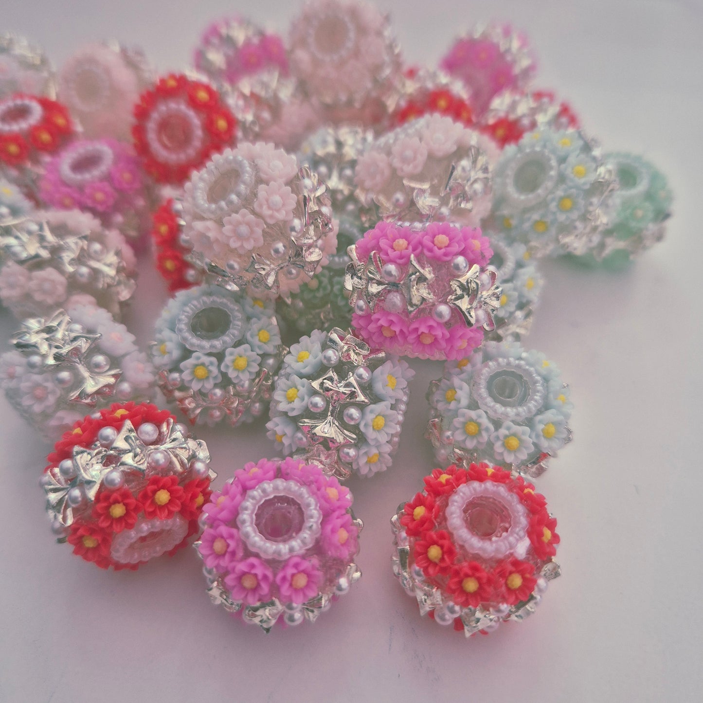 Flower Bow Fancy Single Bead