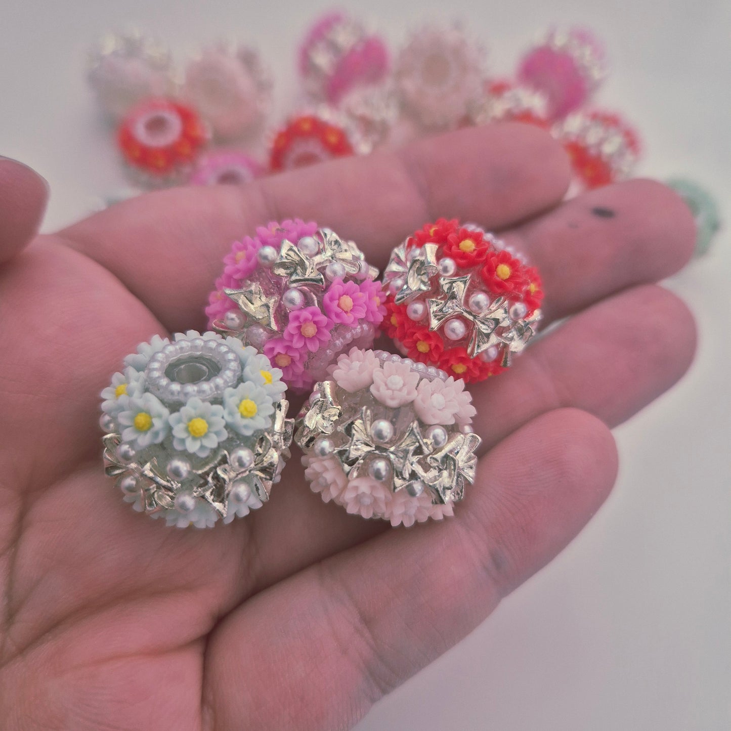Flower Bow Fancy Single Bead