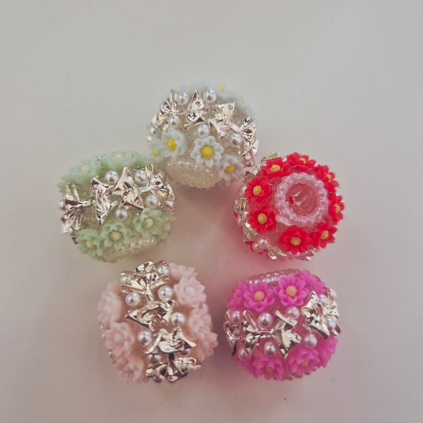 Flower Bow Fancy Single Bead