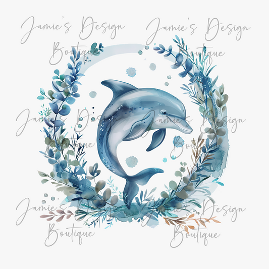 Dolphin Single decal UVDTF (4 sizes) Exclusive