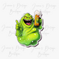Single Decal UV DTF Slimer Ghost Exclusive (3 sizes)