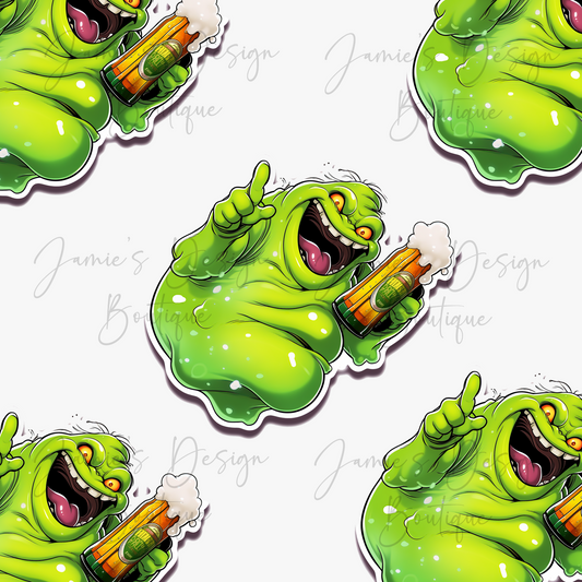 Single Decal UV DTF Slimer Ghost Exclusive (3 sizes)