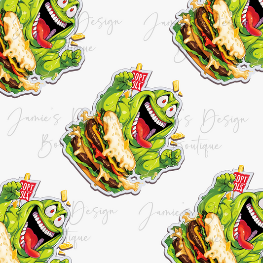 Single Decal UV DTF Slimer Ghost Exclusive 7cm