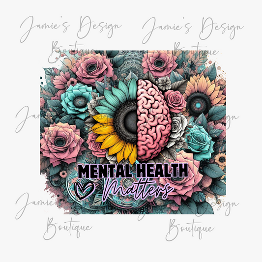 Mental health matters Single decal UVDTF (3 sizes)