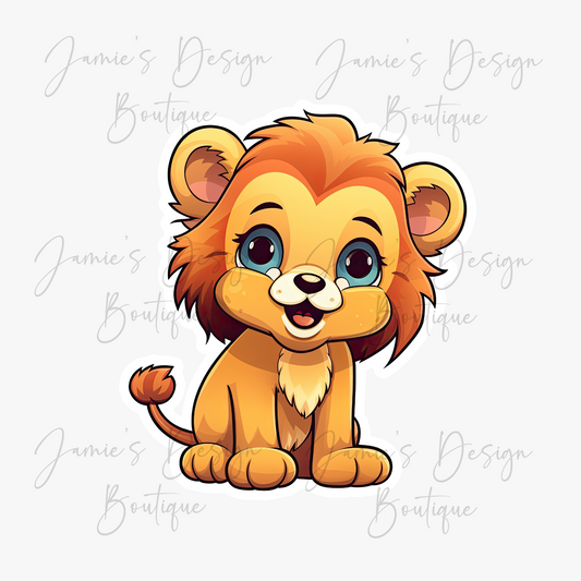Single Decal UV DTF Lion (3 sizes)