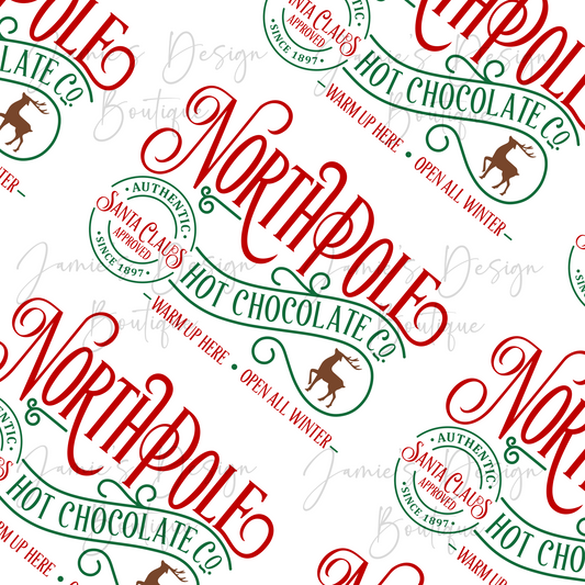 Single Decal UV DTF North Pole (2 sizes)