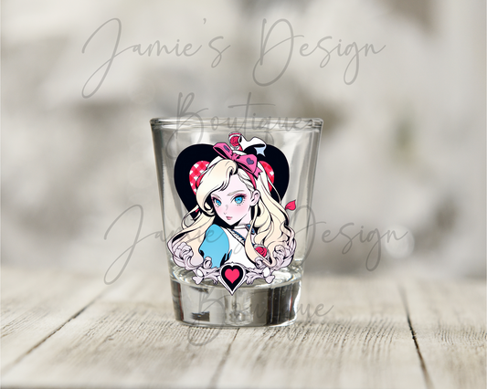 Single Decal UV DTF Alice Exclusive - Shot Glass