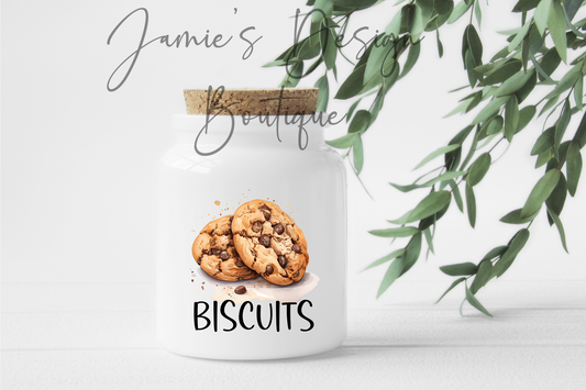 Biscuits Canister UV DTF Decal (2 sizes)